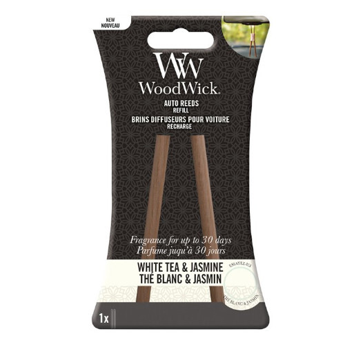 WoodWick Replacement car incense sticks White Tea & Jasmine (Auto Reeds Refill) Kvepalai Unisex