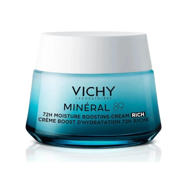 Vichy Hydra skin cream with a rich texture Min&eacute;ral 89 (72H Moisture Boosting Cream Rich) 50 ml 50ml Moterims