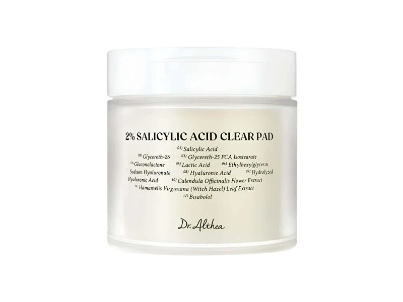 Dr. Althea Cleansing pads 2% Salicylic Acid Clear Pad 65 pcs vietinės priežiūros priemonė