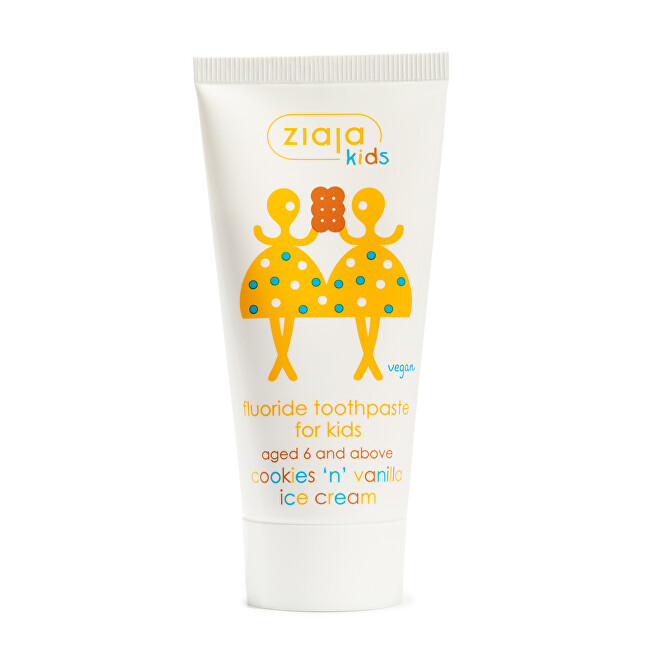 Ziaja Toothpaste Cookies & Vanilla Ice Cream Toothpaste 50 ml 50ml dantų pasta