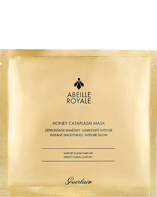 Guerlain Sheet mask with a smoothing effect Abeille Royale (Honey Cataplasm Mask) 4 pcs vietinės priežiūros priemonė