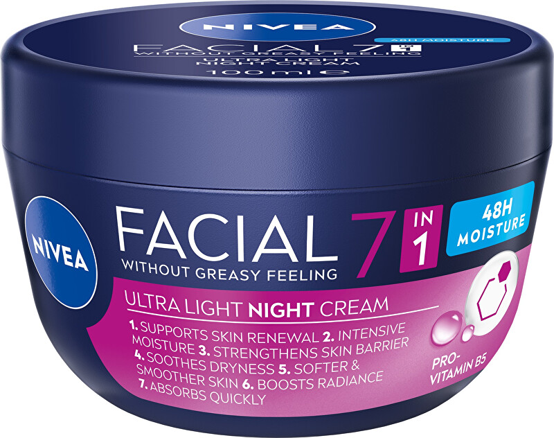 Nivea Facial Ultra light Night Cream 100 ml 100ml Moterims
