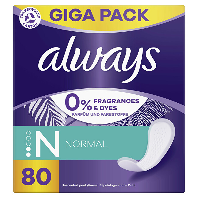 Always Panty liners Normal Fresh&Protect 80 pcs Intymios higienos priemonė