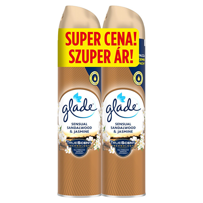 Glade Sensual Sandalwood & Jasmine Air Freshener Set 2 x 300 ml 300ml namų kvapas