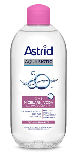 Astrid 3in1 micellar water for dry and sensitive skin Soft Skin 400 ml 400ml makiažo valiklis