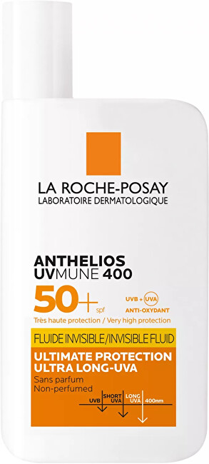 La Roche Posay Sunscreen Fluid SPF 50+ Anthelios UVMune 400 (Invisible Fluid) 50 ml 50ml Unisex