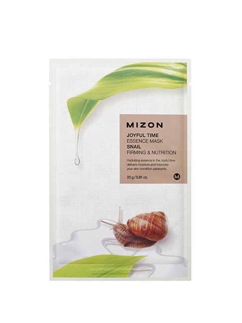 Mizon 3D Face Mask with Joyful Time (Essence Mask Snail ) 23 grams vietinės priežiūros priemonė
