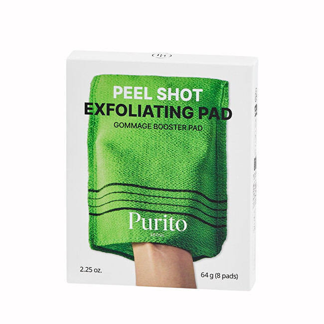 PURITO Exfoliating tampons Peel Shot Exfoliating Pad 8 x 64 g makiažo valiklis