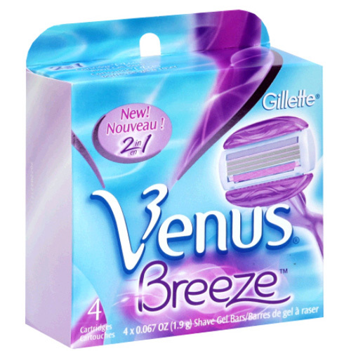 Gillette Replacement heads Venus Breeze 4ks skustuvo galvutė