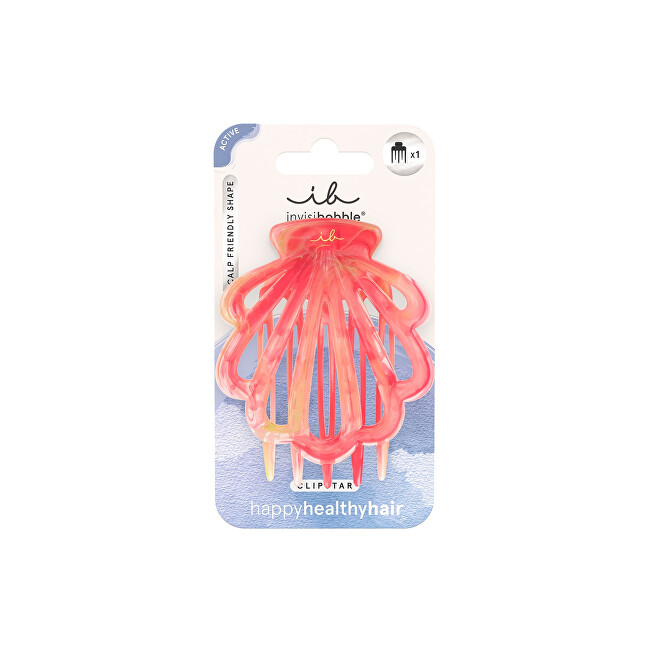 Invisibobble Clipstar Coral Hug L hair clip plaukų aksesuaras Invisibobble Clipstar Coral Hug L hair clip plaukų aksesuaras