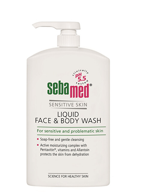 SebaMed Wash lotion for the face and body Classic(Liquid Face & Body Wash) 1000 ml 1000ml makiažo valiklis