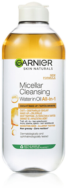 Garnier Two-phase micellar water Skin Naturals 400 ml 400ml makiažo valiklis