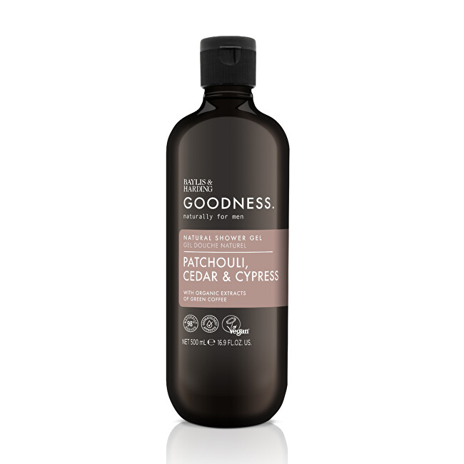 Baylis & Harding Goodness Mens Patchouli, Cedar & Cypress Shower Gel 500 ml 500ml Vyrams