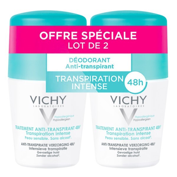 Vichy Set of roll-on deodorants against excessive sweating 2 x 50 ml 50ml dezodorantas
