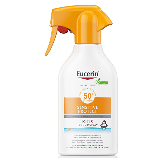 Eucerin Children´s sunscreen spray SPF 50+ Sensitive Protect Kids (Trigger Spray) 250 ml 250ml Vaikams