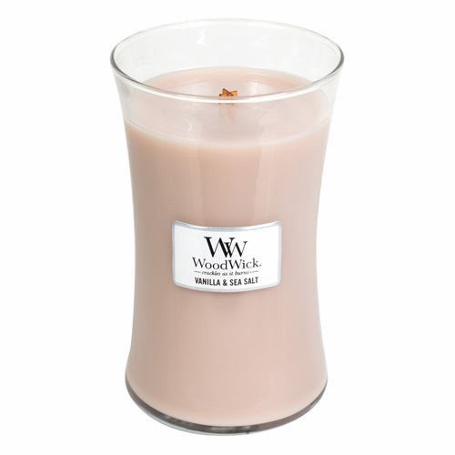WoodWick Scented candle vase Vanilla & Sea Salt 609.5 g kvepianti žvakė