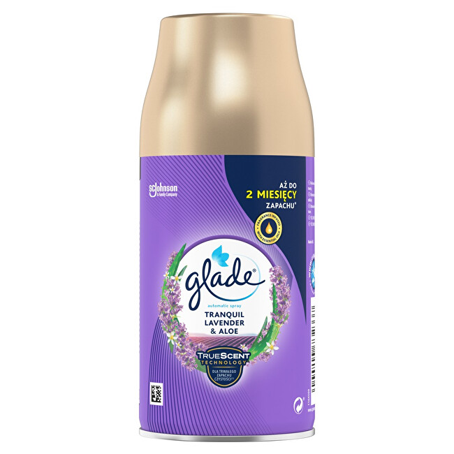 Glade Tranquil Lavender & Aloe Automatic Spray Air Freshener Refill 269 ml 269ml namų kvapas