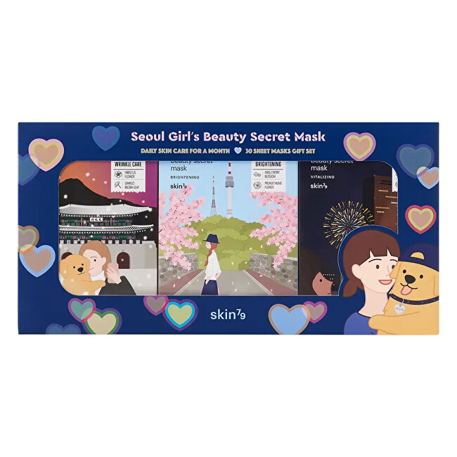 skin79 Seoul Girl`s Beauty Secret Mask Gift Set 30 x 20 g Moterims