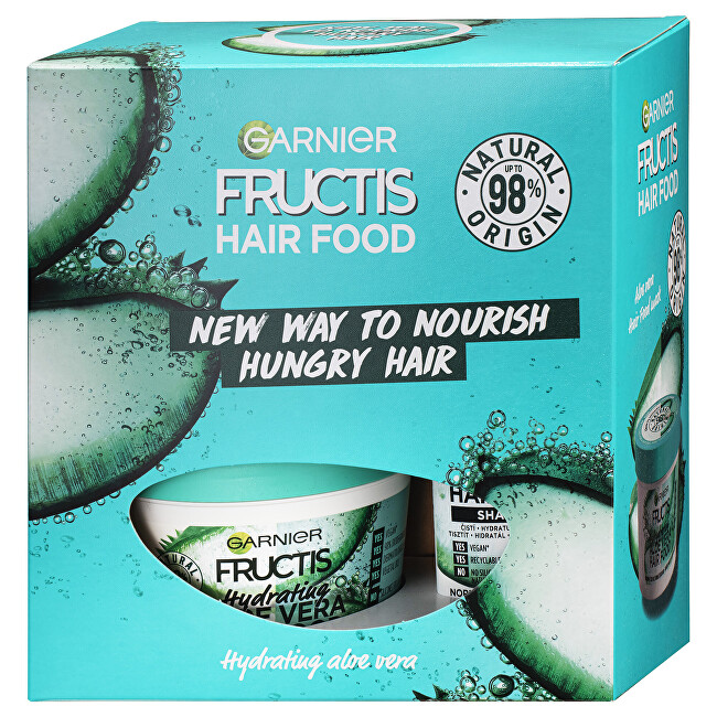Garnier Cosmetic set for normal and dry hair Fructis Hair Food Aloe Vera šampūnas