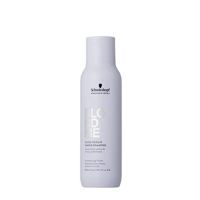 Schwarzkopf Professional Neutralizing shampoo BlondMe Bond Repair Purple Shampoo 300ml šampūnas Schwarzkopf Professional Neutralizing shampoo BlondMe Bond Repair Purple Shampoo 300ml šampūnas