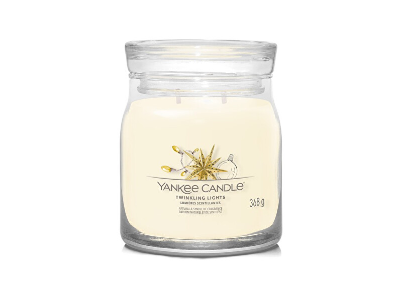 Yankee Candle Aromatic candle Signature glass medium Twinkling Lights 368 g Kvepalai Unisex