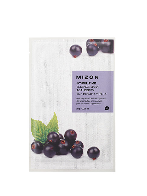 Mizon Canvas 3D mask with Acai Berry for healthy skin and vitality Joyful Time (Essence Mask Acai Berry) 23 g Moterims