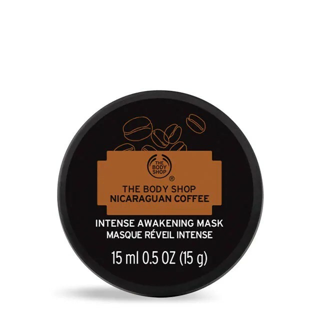 The Body Shop Exfoliating and energizing skin mask Nicaraguan Coffee (Intense Awakening Mask) 15 ml 15ml makiažo valiklis