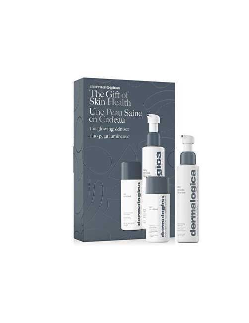 Dermalogica The Glowing Skin Set gift set for skin brightening makiažo valiklis
