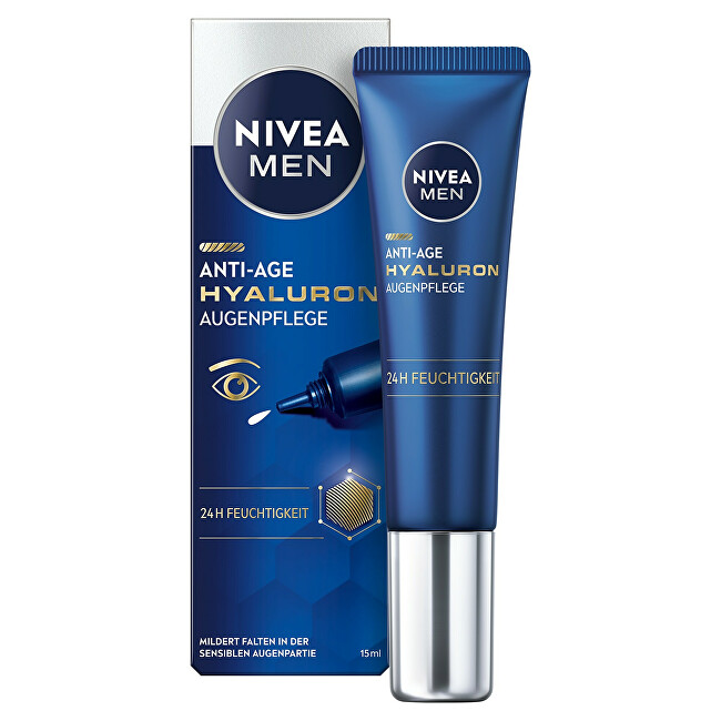 Nivea Eye cream against wrinkles Men Hyaluron 15 ml 15ml vietinės priežiūros priemonė