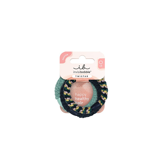 Invisibobble Twistar Blue Balance hair tie 3 pcs plaukų aksesuaras Invisibobble Twistar Blue Balance hair tie 3 pcs plaukų aksesuaras