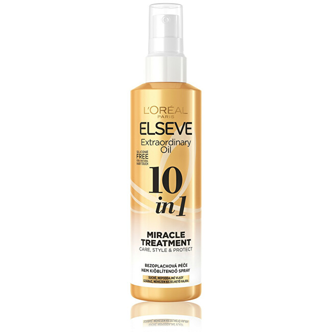 L´Oréal Paris Leave-in care Elseve 10 in 1 Extraordinary Oil ( Miracle Treatment) 150 ml 150ml plaukų apsauga nuo karščio