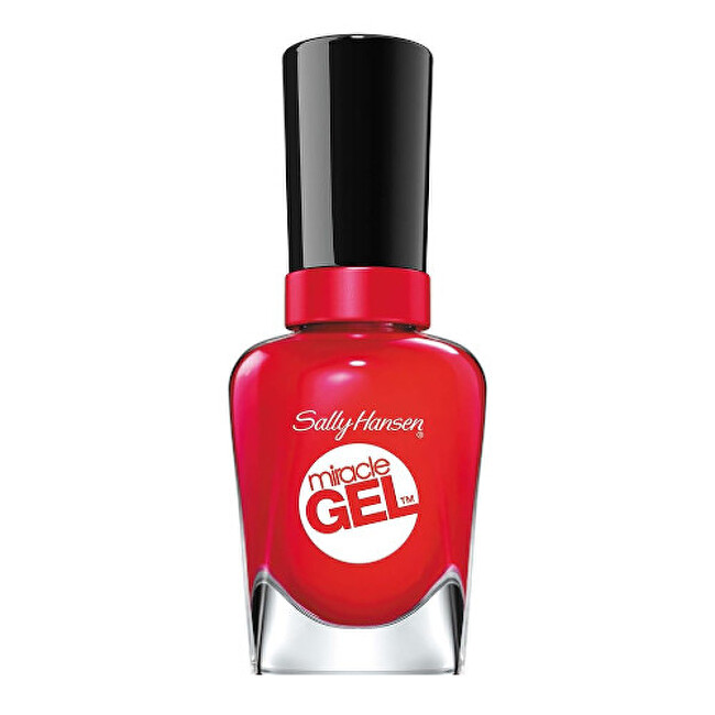 Sally Hansen Nail Polish Miracle Gel 14.7 ml 402 Off With Her Red nagų lakas Sally Hansen Nail Polish Miracle Gel 14.7 ml 402 Off With Her Red nagų lakas