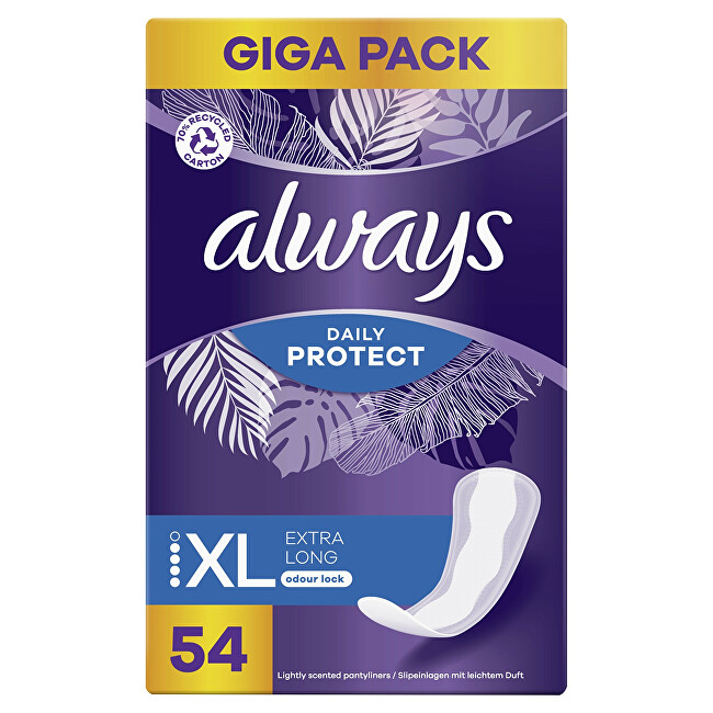 Always Panty liners Daily Protect ExtraLong 54 pcs Intymios higienos priemonė