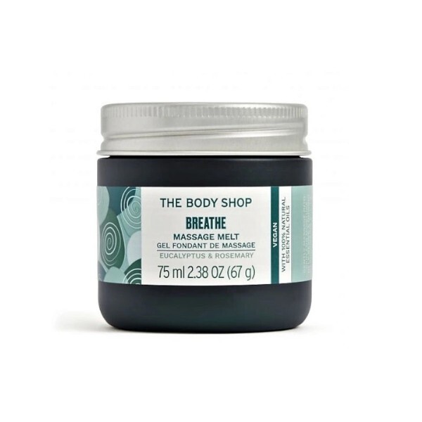 The Body Shop Massage gel with eucalyptus for all skin types Breathe (Massage Melt Eucalyptus & Rosemary) 75 ml 75ml sveikatos apsaugai