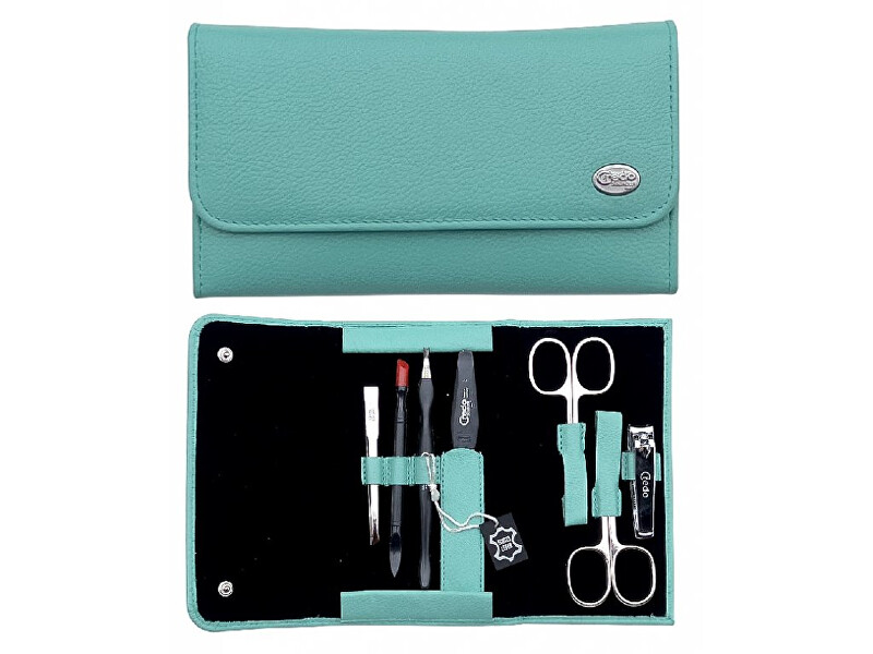 Credo Solingen Luxurious 7-part manicure Summer Folding 7 Mint Green Manikiūro priemonė