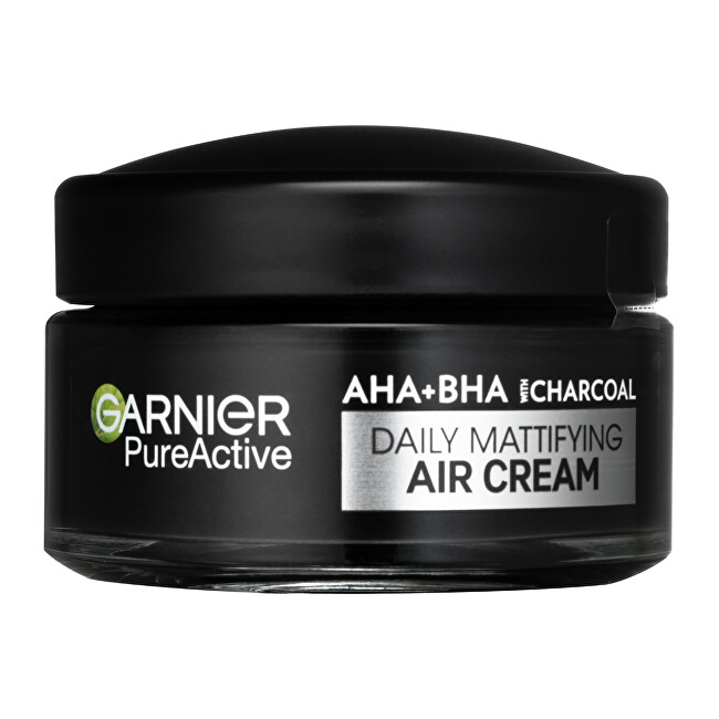 Garnier Mattifying face cream AHA + BHA Charcoal Pure Active (Daily Mattifying Air Cream) 50 ml 50ml vietinės priežiūros priemonė