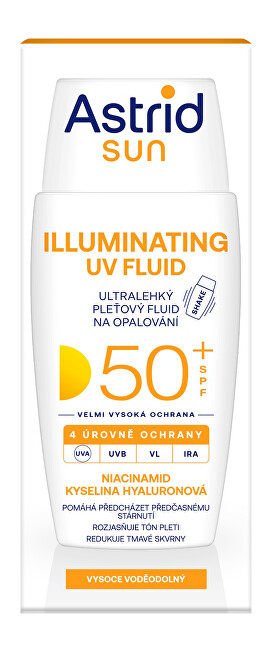 Astrid Ultra-light facial fluid for tanning spf 50+ Sun 50 ml 50ml Moterims