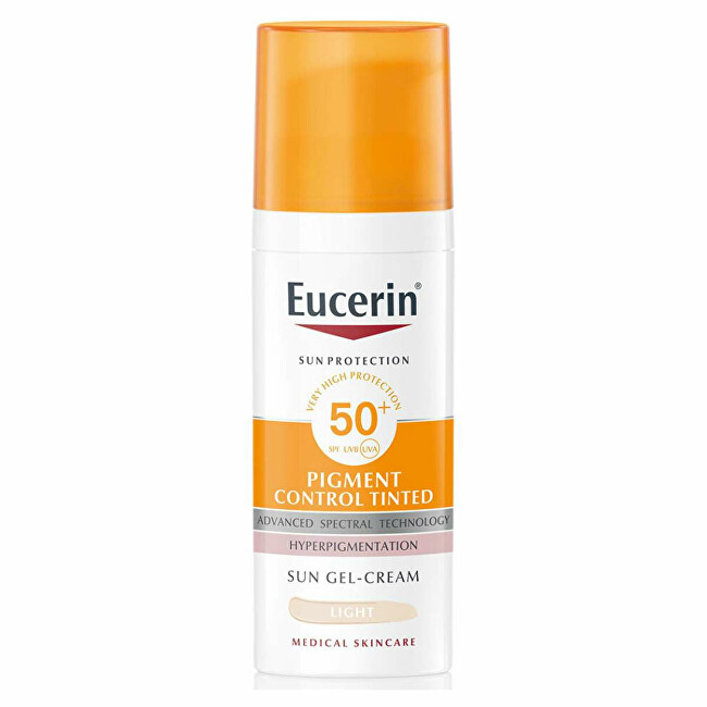 Eucerin Protective tinting gel face cream SPF 50+ Pigment Control Tinted (Sun Gel-Cream) 50 ml Medium 50ml Moterims
