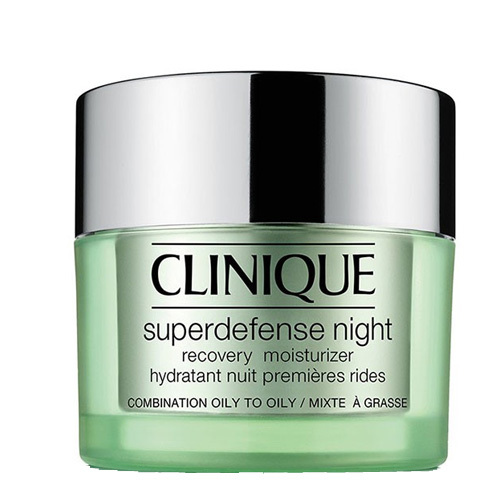 Clinique Night Moisturizer For Combination to Oily Skin Superdefense (Night Recovery Moisturizer Combination 50ml vietinės priežiūros priemonė