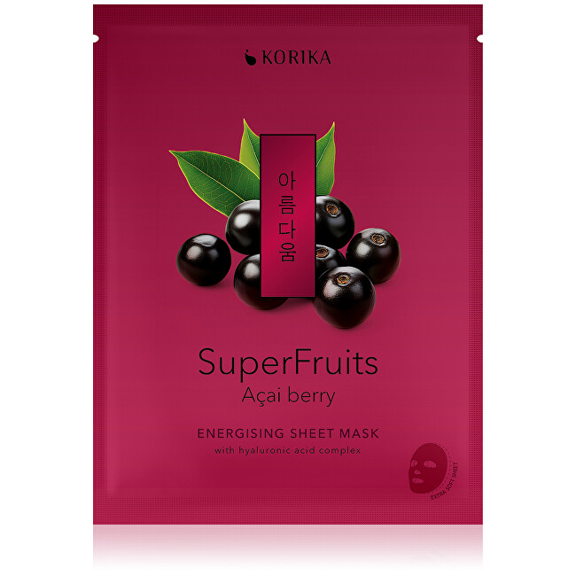 KORIKA Energising Sheet Mask Superfruits Acai Berry (Energising Sheet Mask) 25 g Moterims