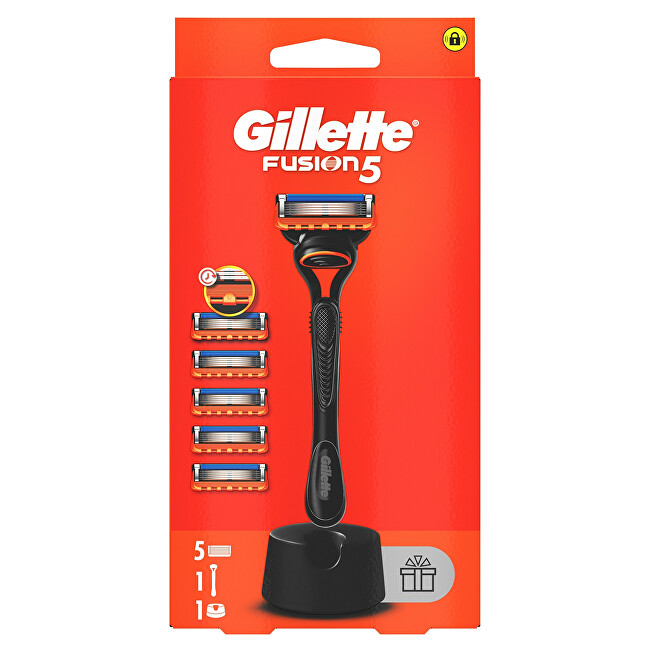 Gillette Gillette Fusion razor + 5 heads skustuvas