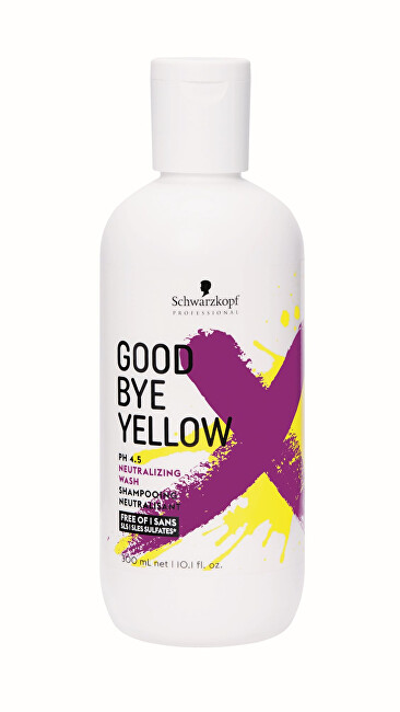 Schwarzkopf Professional Shampoo for neutralizing yellow tones of colored and highlighted hair Goodbye Yellow 300ml &scaron;ampūnas