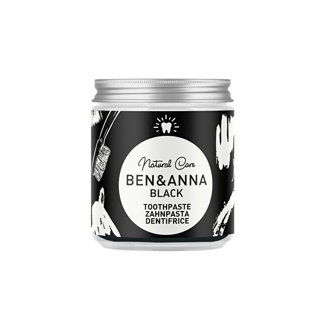 BEN & ANNA Toothpaste in glass Black Toothpaste 100 ml 100ml dantų pasta