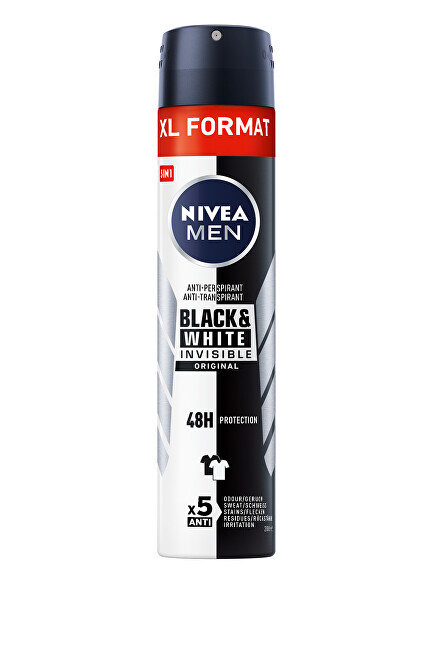 Nivea Antiperspirant for Men Black & White Original 200 ml 200ml dezodorantas