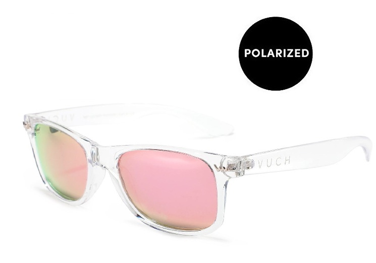 Vuch D&aacute;msk&eacute; polarizačn&iacute; slunečn&iacute; br&yacute;le Sollary Transparent Pink akiniai nuo saulės