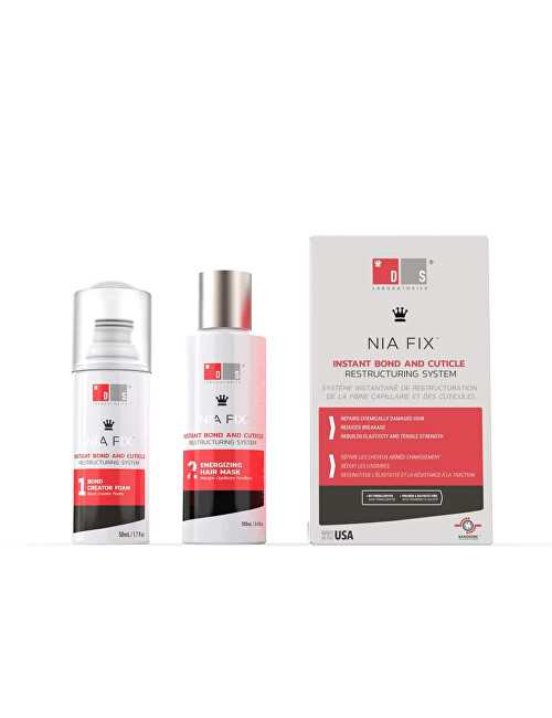 Ds Laboratories Gift set for damaged hair Nia Fix (Restructuring System) 150 ml 150ml atstatomoji plaukų priežiūros priemonė