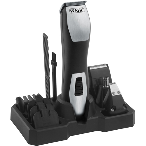 Wahl Elegant trimmer with three shaving heads to the battery (WHL Wahl groomsman Pro-9855-1216) plaukų segtukas