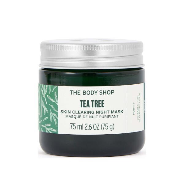 The Body Shop Night cleansing mask for problematic and sensitive skin Tea Tree (Skin Clearing Night Mask) 75 ml 75ml makiažo valiklis