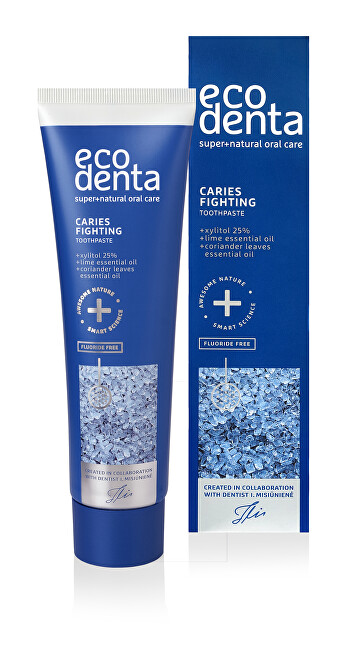 Ecodenta Careful toothpaste with lime, coriander leaves and xylitol (Caries Fighting Toothpaste) 100 ml 100ml Unisex