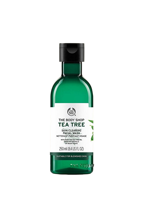 The Body Shop Cleansing gel for oily and problematic skin Tea Tree (Skin Clearing Facial Wash) 250 ml 250ml makiažo valiklis